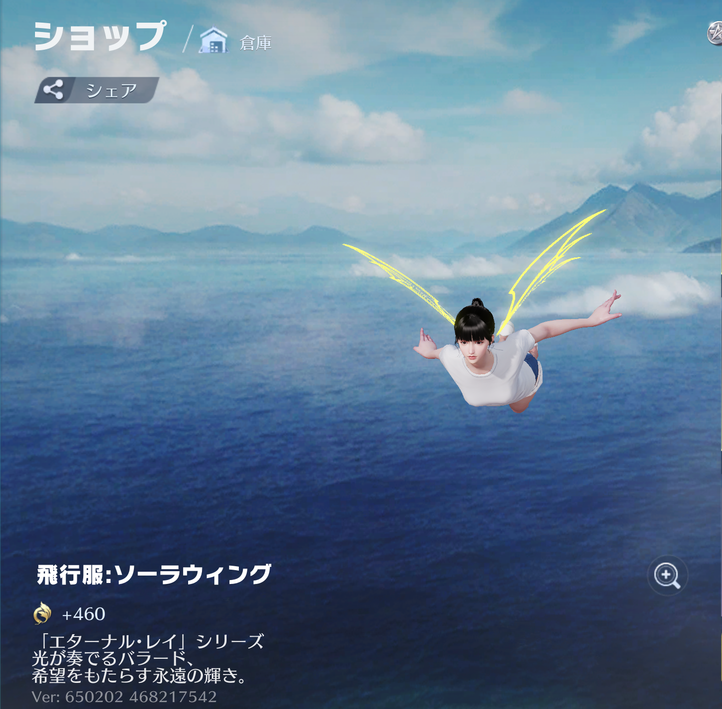 荒野行動 アイテム 飛行服:ソーラウィング