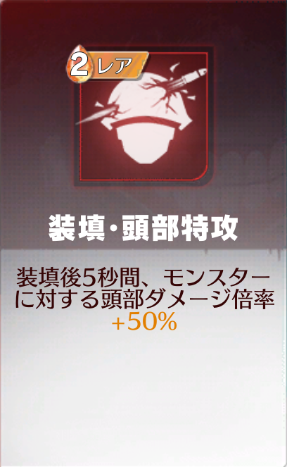 装填・頭部特攻